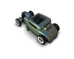 Muscle car isolated on background. 3d rendering - illustration png