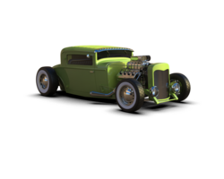 Muscle car isolated on background. 3d rendering - illustration png