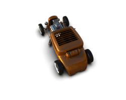 Muscle car isolated on background. 3d rendering - illustration png