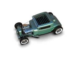 Muscle car isolated on background. 3d rendering - illustration png