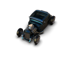 Muscle car isolated on background. 3d rendering - illustration png