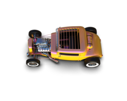 Muscle car isolated on background. 3d rendering - illustration png