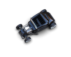 Muscle car isolated on background. 3d rendering - illustration png