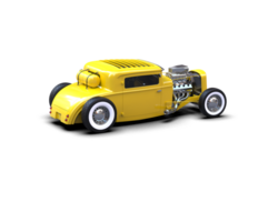 Muscle car isolated on background. 3d rendering - illustration png