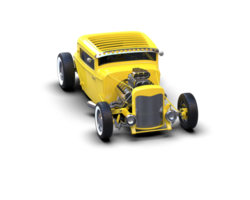 Muscle car isolated on background. 3d rendering - illustration png