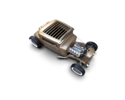 Muscle car isolated on background. 3d rendering - illustration png