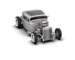Muscle car isolated on background. 3d rendering - illustration png