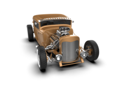 Muscle car isolated on background. 3d rendering - illustration png