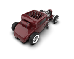 Muscle car isolated on background. 3d rendering - illustration png