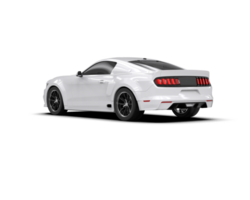 Muscle car isolated on background. 3d rendering - illustration png