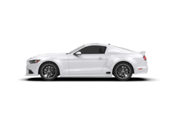 Muscle car isolated on background. 3d rendering - illustration png