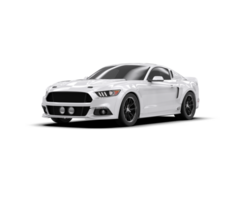 Muscle car isolated on background. 3d rendering - illustration png