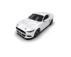 Muscle car isolated on background. 3d rendering - illustration png
