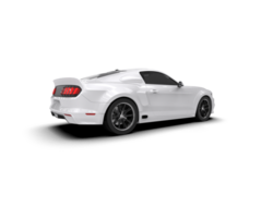 Muscle car isolated on background. 3d rendering - illustration png