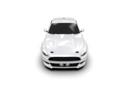 Muscle car isolated on background. 3d rendering - illustration png