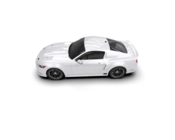 Muscle car isolated on background. 3d rendering - illustration png