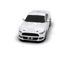 Muscle car isolated on background. 3d rendering - illustration png