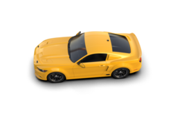Muscle car isolated on background. 3d rendering - illustration png