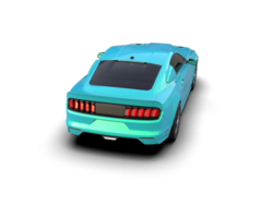 Muscle car isolated on background. 3d rendering - illustration png