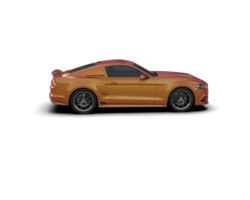 Muscle car isolated on background. 3d rendering - illustration png