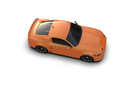 Muscle car isolated on background. 3d rendering - illustration png