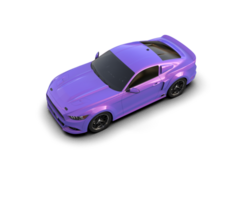 Muscle car isolated on background. 3d rendering - illustration png