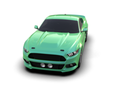 Muscle car isolated on background. 3d rendering - illustration png