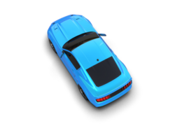 Muscle car isolated on background. 3d rendering - illustration png