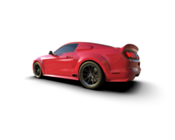Muscle car isolated on background. 3d rendering - illustration png