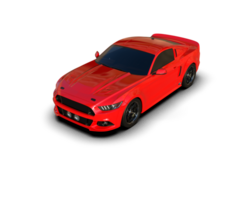 Muscle car isolated on background. 3d rendering - illustration png