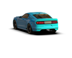 Muscle car isolated on background. 3d rendering - illustration png