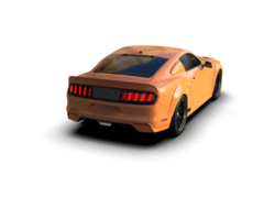 Muscle car isolated on background. 3d rendering - illustration png