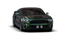 Muscle car isolated on background. 3d rendering - illustration png