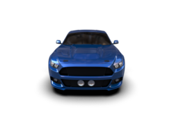 Muscle car isolated on background. 3d rendering - illustration png
