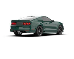 Muscle car isolated on background. 3d rendering - illustration png