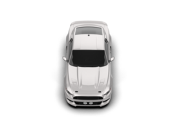 Muscle car isolated on background. 3d rendering - illustration png