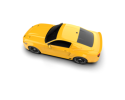 Muscle car isolated on background. 3d rendering - illustration png