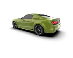 Muscle car isolated on background. 3d rendering - illustration png