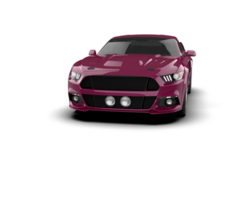 Muscle car isolated on background. 3d rendering - illustration png