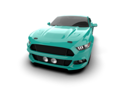 Muscle car isolated on background. 3d rendering - illustration png