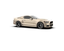 Muscle car isolated on background. 3d rendering - illustration png