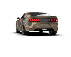Muscle car isolated on background. 3d rendering - illustration png