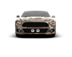 Muscle car isolated on background. 3d rendering - illustration png