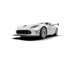 Muscle car isolated on background. 3d rendering - illustration png