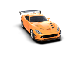 Muscle car isolated on background. 3d rendering - illustration png