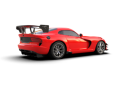 Muscle car isolated on background. 3d rendering - illustration png