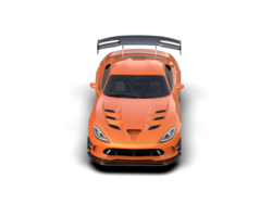 Muscle car isolated on background. 3d rendering - illustration png