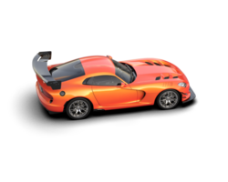 Muscle car isolated on background. 3d rendering - illustration png