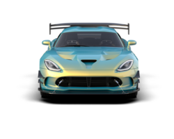 Muscle car isolated on background. 3d rendering - illustration png