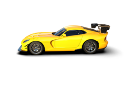 Muscle car isolated on background. 3d rendering - illustration png